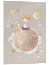 Cuadro de metacrilato Planet of Dreams - Child and Fox - treechild