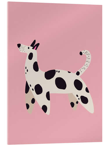 Tableau en verre acrylique Funky Dog