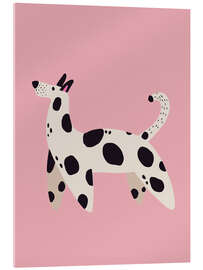 Tableau en verre acrylique Funky Dog - treechild
