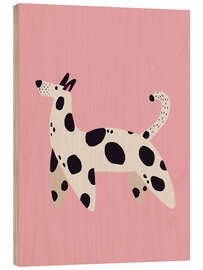 Wood print Funky Dog - treechild
