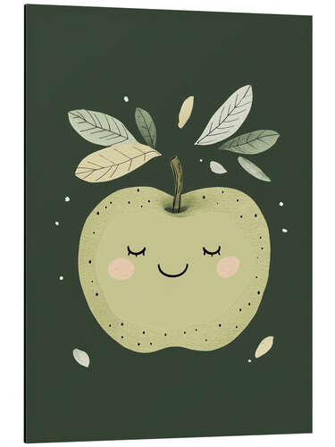 Aluminium print Apple