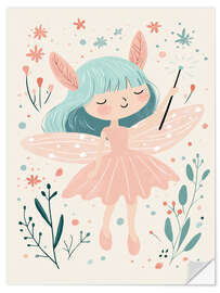 Wandsticker Waldfee - treechild