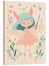 Wood print Forest Fairy - treechild