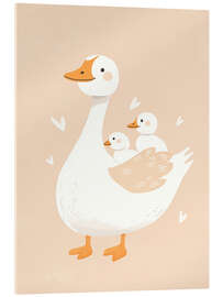 Acrylglasbild Gänse-Mama - treechild