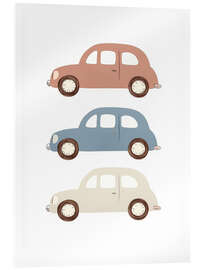Tableau en verre acrylique Vintage cars