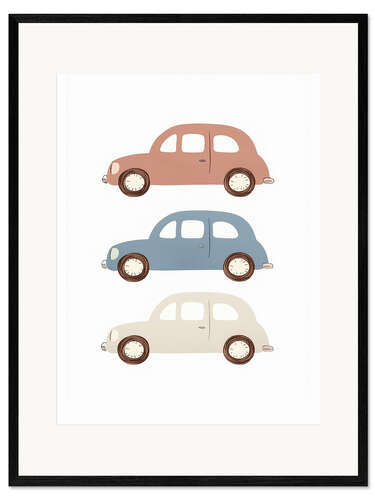 Plakat artystyczny premium w ramie Vintage cars