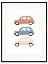 Plakat artystyczny premium w ramie Vintage cars