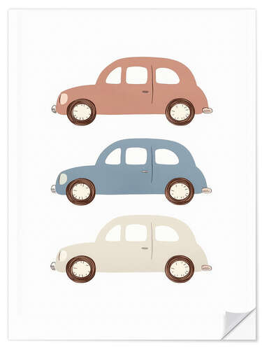 Sticker mural Vintage cars