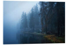 Quadro em acrílico Moody morning at a lake in the Dolomites - Martin Podt