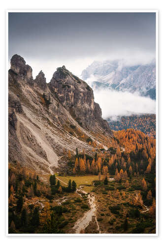 Poster Moody Dolomites
