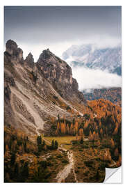 Wandsticker Stimmungsvolle Dolomiten