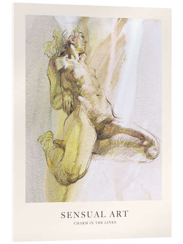 Tableau en verre acrylique Sensual Art - Charm In The Lines