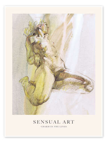Poster Sensual Art - Charm In The Lines