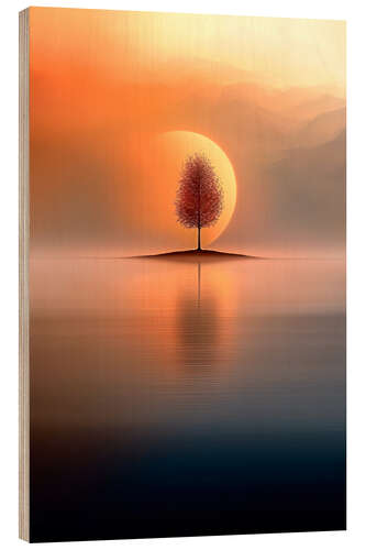 Obraz na drewnie Tree in the Sun