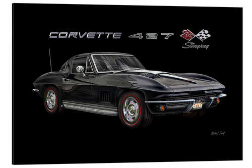 Stampa su alluminio 1967 Corvette 427 Stingray