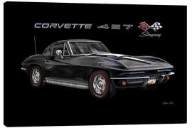 Lerretsbilde 1967 Corvette 427 Stingray - Michael Fishel