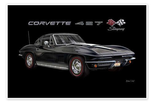 Poster 1967 Corvette 427 Stingray