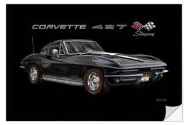 Wall sticker 1967 Corvette 427 Stingray - Michael Fishel