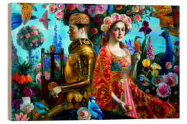 Hout print A Two in Paradise - Olga Suvorova
