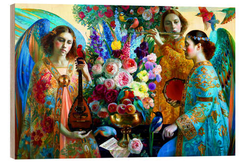 Quadro de madeira Music Variation VIII