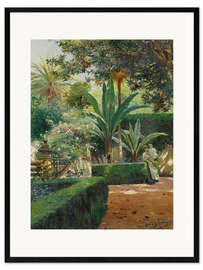 Framed art print A Garden in Seville - Manuel García y Rodríguez, 1913