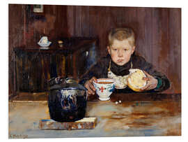 Tableau en PVC Errand-Boy Drinking Coffee - Christian Krohg