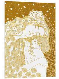 Obraz na PCV Mother and Children in Gold