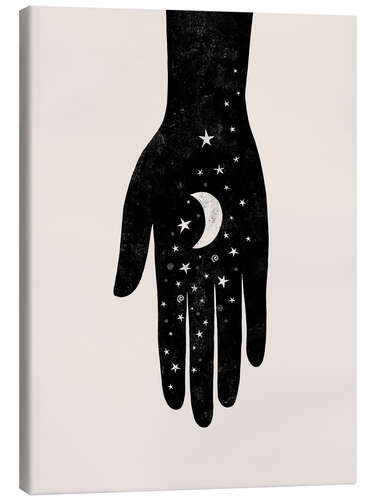 Stampa su tela Hamsa Moon