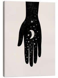 Stampa su tela Hamsa Moon - CatsAndDotz