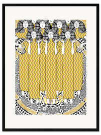 Framed art print Choir of Angels - CatsAndDotz