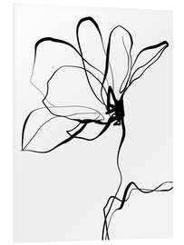 Print på skumplade Delicate Unfolding I