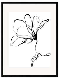 Impression artistique encadrée Delicate Unfolding I - CatsAndDotz