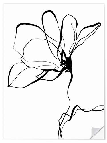 Sticker mural Delicate Unfolding I