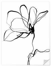 Sticker mural Delicate Unfolding I