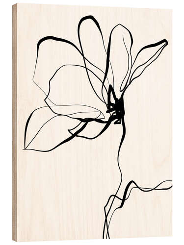 Cuadro de madera Delicate Unfolding I