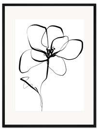 Gerahmter Kunstdruck Zarte Entfaltung II - CatsAndDotz