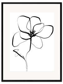 Impression artistique encadrée Delicate Unfolding II