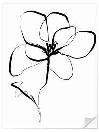 Sticker mural Delicate Unfolding II