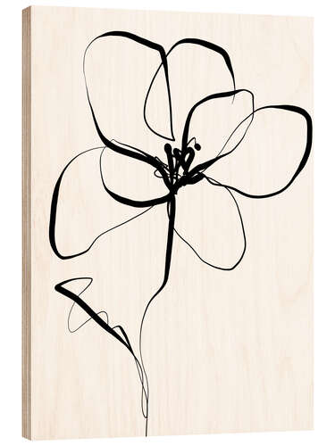 Cuadro de madera Delicate Unfolding II