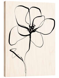 Cuadro de madera Delicate Unfolding II