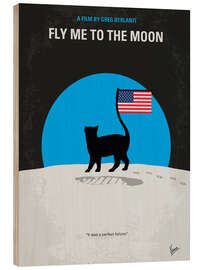 Wood print Fly me to the moon - Chungkong