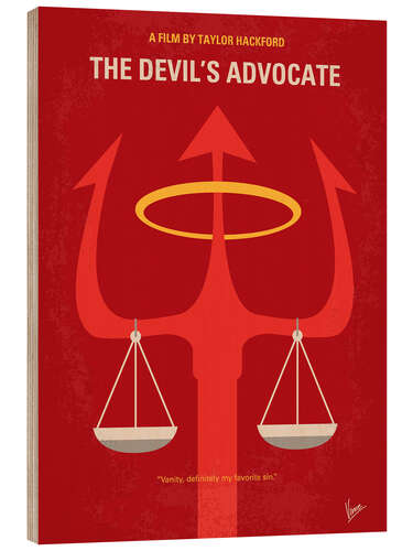 Cuadro de madera The Devils Advocate