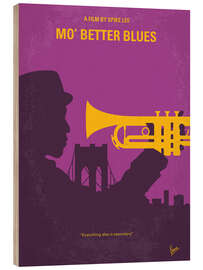 Quadro de madeira Mo' Better Blues - Chungkong