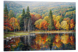 Acrylic print Autumn Reflection - Mango Art