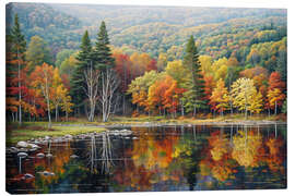 Tableau sur toile Autumn Reflection - Mango Art