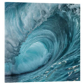 Obraz na szkle akrylowym Turquoise Wave - Mango Art
