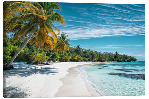 Canvastavla Pristine Tropical Beach