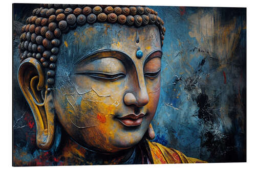 Aluminiumtavla Blue Buddha