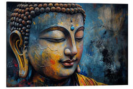 Cuadro de aluminio Blue Buddha - Mango Art
