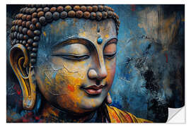 Wall sticker Blue Buddha